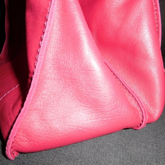Sonia Rykiel Pink Fuchsia Leather Jeweled Handbag - Picture 8 of 9